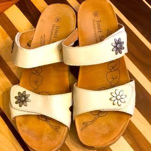 Josef Seibel Cream Sandals